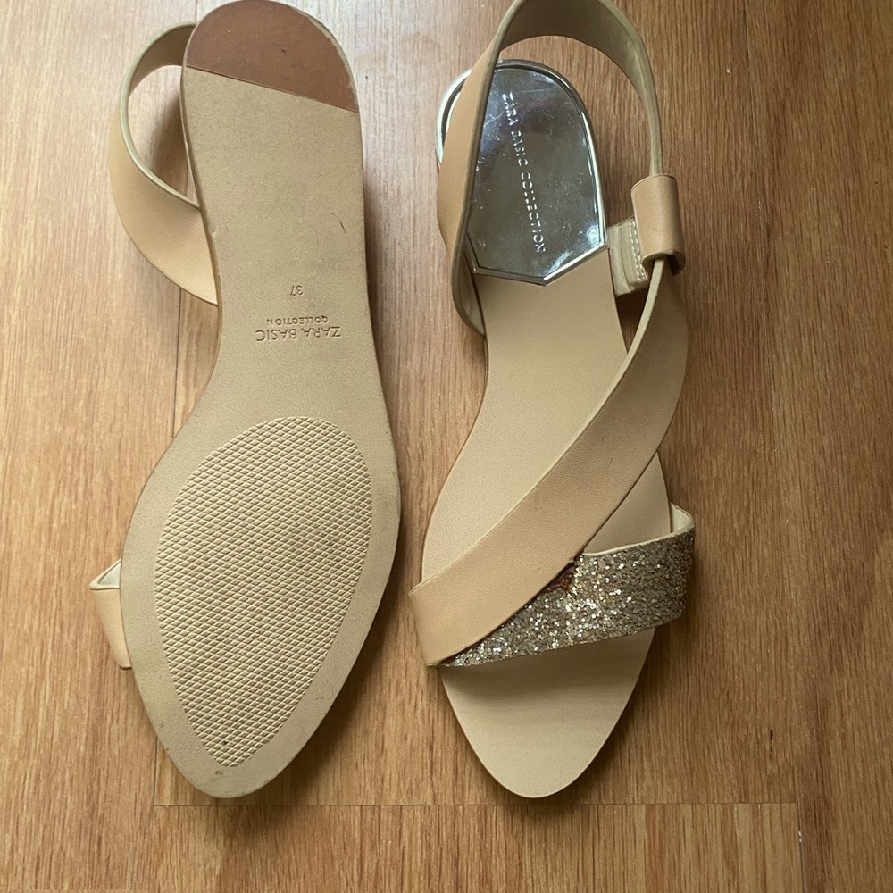 Zara Basic Collection Two Colored Sandals - image 2